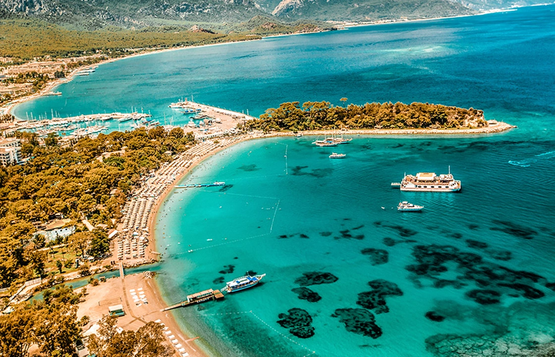Moonlight Bay - first stop on Kemer yacht tour
